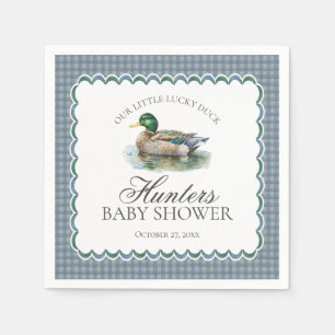 Servilleta De Papel Fiesta de Baby Shower Niño Pato Silvestre Cuadro E