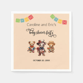 Servilleta De Papel Fiesta de Baby Shower por el Día de los Muertos en