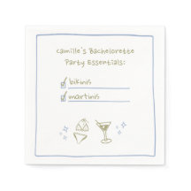 Fiesta de bachillerato escrita a mano en bikinis y