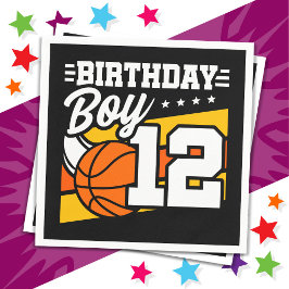 Servilleta De Papel fiesta de baloncesto de 12 años duodécimo niño