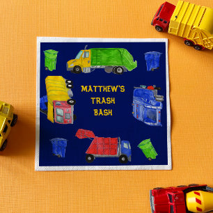 Servilleta De Papel Fiesta de Basura de Camiones de Basura Pintados pa
