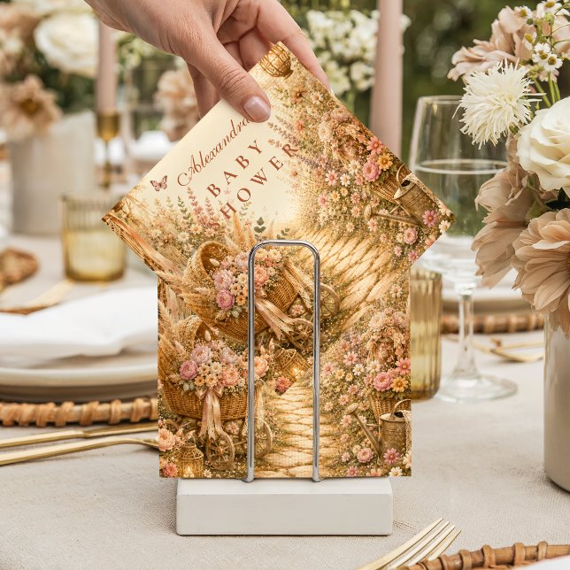 Servilleta De Papel Fiesta de Bebé Boho Rosa Caprichosa (Subido por el creador)