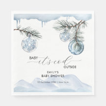 Fiesta de bebé copo de nieve de montaña de inviern