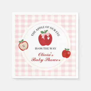 Servilleta De Papel Fiesta de bebé Coquette Apple Pink Bow