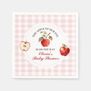 Servilleta De Papel Fiesta de bebé Coquette Apple Pink Bow