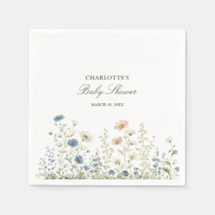 Servilleta De Papel Fiesta de Bebé Cottage Floral Sueños del Bosque