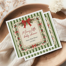 Fiesta de Bebé de Navidad con Acuarela Elegante