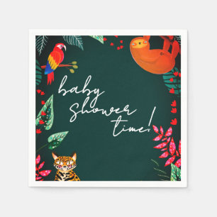 Servilleta De Papel Fiesta de bebé de vida salvaje de la selva