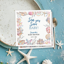 Fiesta de Bebé Seashell Sea You Soon