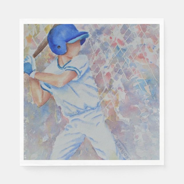 Servilleta De Papel Fiesta DE BÉISBOL DIVERTIDO (Anverso)