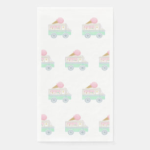 Servilleta De Papel Fiesta de Camión Retro Ice Cream