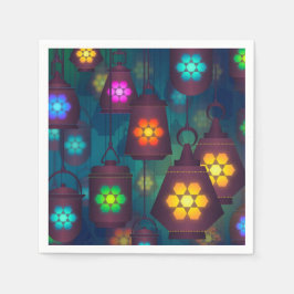 Servilleta De Papel Fiesta de cena de farolillos árabes marroquíes