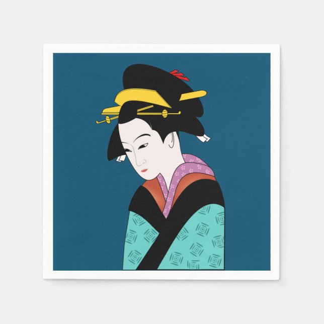 Servilleta De Papel Fiesta de cena de Japón (Anverso)