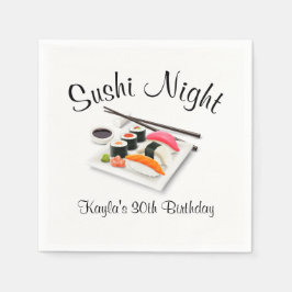 Servilleta De Papel Fiesta de cena de sushi