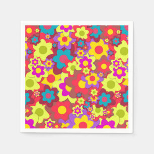 Servilleta De Papel Fiesta de cena del niño de flor de la paz del