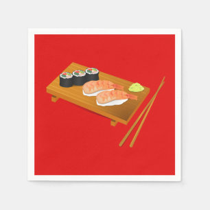 Servilleta De Papel Fiesta de cena sushi japonés