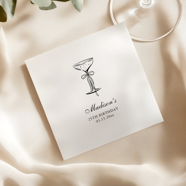 Servilleta De Papel Fiesta de champán blanco elegante (Subido por el creador)