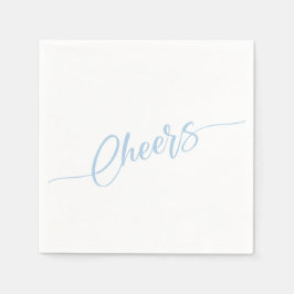 Servilleta De Papel Fiesta de Cheers con Letra Elegante