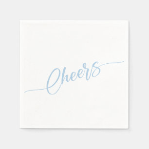 Servilleta De Papel Fiesta de Cheers con Letra Elegante