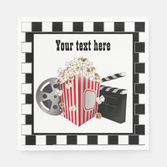 Servilleta De Papel fiesta de cine genial (Anverso)