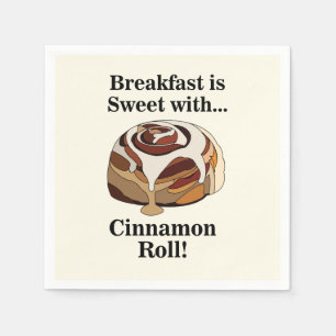 Servilleta De Papel Fiesta de Cinnamon Roll Sweet Bun