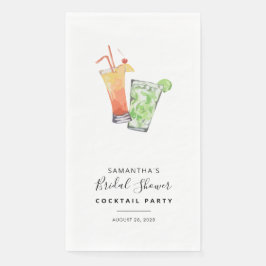 Servilleta De Papel Fiesta de Cocktail Minimalista para Despedida de S
