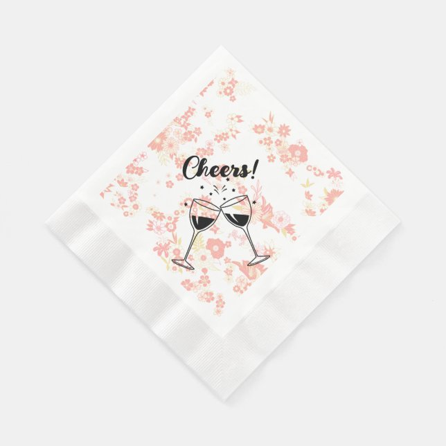 Servilleta De Papel Fiesta de cócteles de Cheers (Esquina)