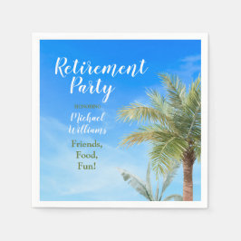 Servilleta De Papel Fiesta de comida de amigos de fiesta de playa de r