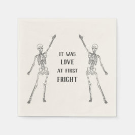 Servilleta De Papel Fiesta de Compromiso del Esqueleto Feliz