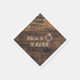 Servilleta De Papel Fiesta de compromiso festiva para recibir el Año N