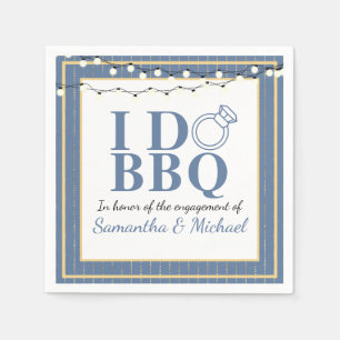 Servilleta De Papel Fiesta de compromiso I Do BBQ Boda
