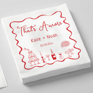 Servilleta De Papel Fiesta de Compromiso That's Amore