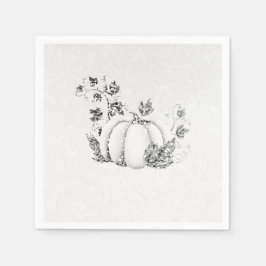 Servilleta De Papel Fiesta de Cuento de Hadas con Calabaza Blanca de C