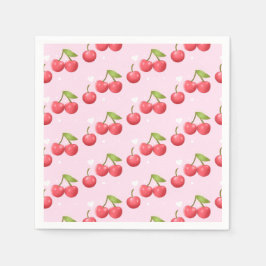 Servilleta De Papel Fiesta de cumpleaños 1 Cute Cherry