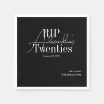 Fiesta de cumpleaños 30 personalizada RIP 20s