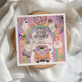 Servilleta De Papel Fiesta de cumpleaños 4 para siempre espeluznante r