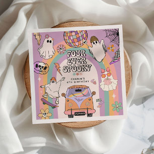Servilleta De Papel Fiesta de cumpleaños 4 para siempre espeluznante r