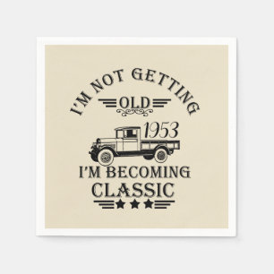 Servilleta De Papel fiesta de cumpleaños 50 de vintage personalizada