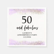 Fiesta de cumpleaños 50 Purple Glitter Purple 