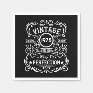 Servilleta De Papel Fiesta de cumpleaños 50 vintage personalizada