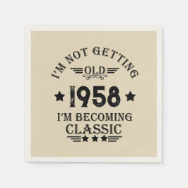 Servilleta De Papel Fiesta de cumpleaños 65º de cosecha personalizada