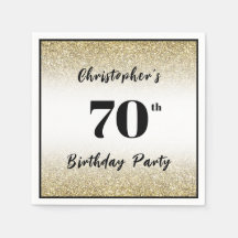 Fiesta de cumpleaños 70 personalizada moderna en n