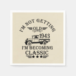 Servilleta De Papel Fiesta de cumpleaños 90 del veterano noventa