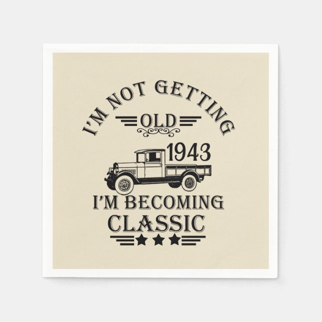 Servilleta De Papel Fiesta de cumpleaños 90 del veterano noventa (Anverso)