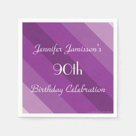 Servilleta De Papel Fiesta de cumpleaños 90, nombre, papel