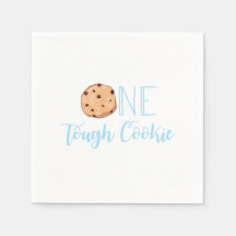 Fiesta de cumpleaños azul de One Tough Cookie