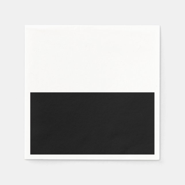 Servilleta De Papel Fiesta de cumpleaños chic de mitad de año en blanc (Anverso)