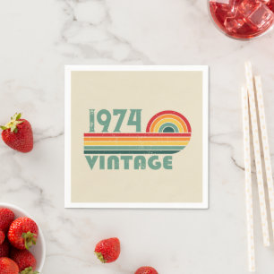 Servilleta De Papel Fiesta de cumpleaños cincuenta personalizada vinta