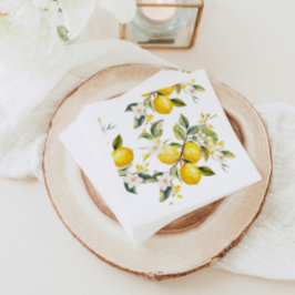 Servilleta De Papel Fiesta de cumpleaños cítricos de los limones de co