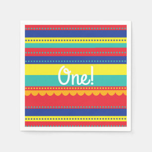 Servilleta De Papel Fiesta de cumpleaños colorida en globo aerostático